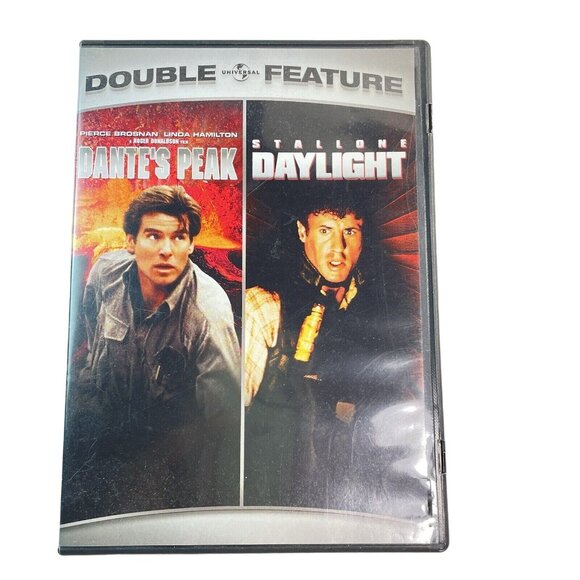 Dantes Peak 1997 Pierce Bronsan Daylight 1996 Sylvester Stallone u Double Featur - Picture 1 of 2